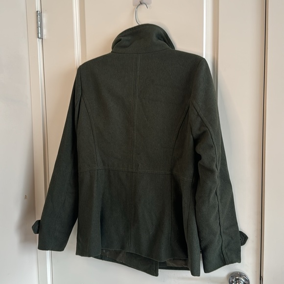 NWT Thread & Supply Hunter Green Wool Peacoat - Picture 7 of 10